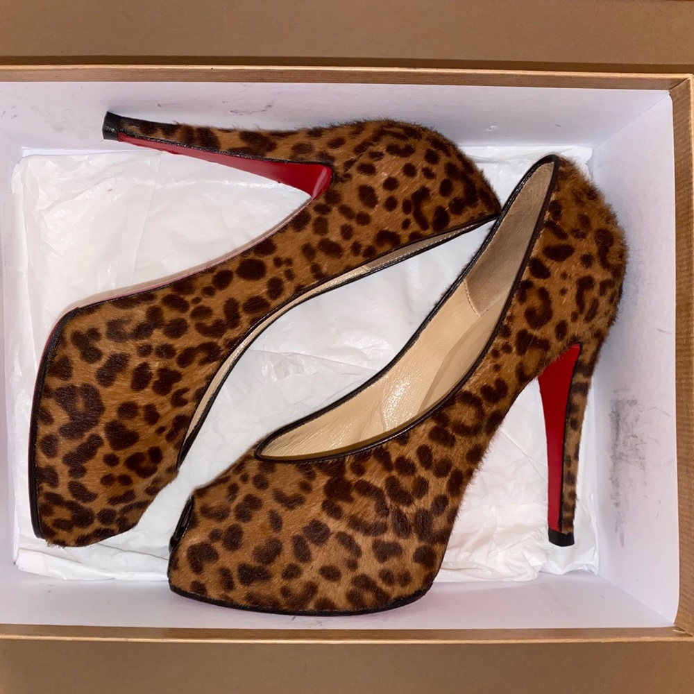 Christian Louboutin 120 Leopard Print